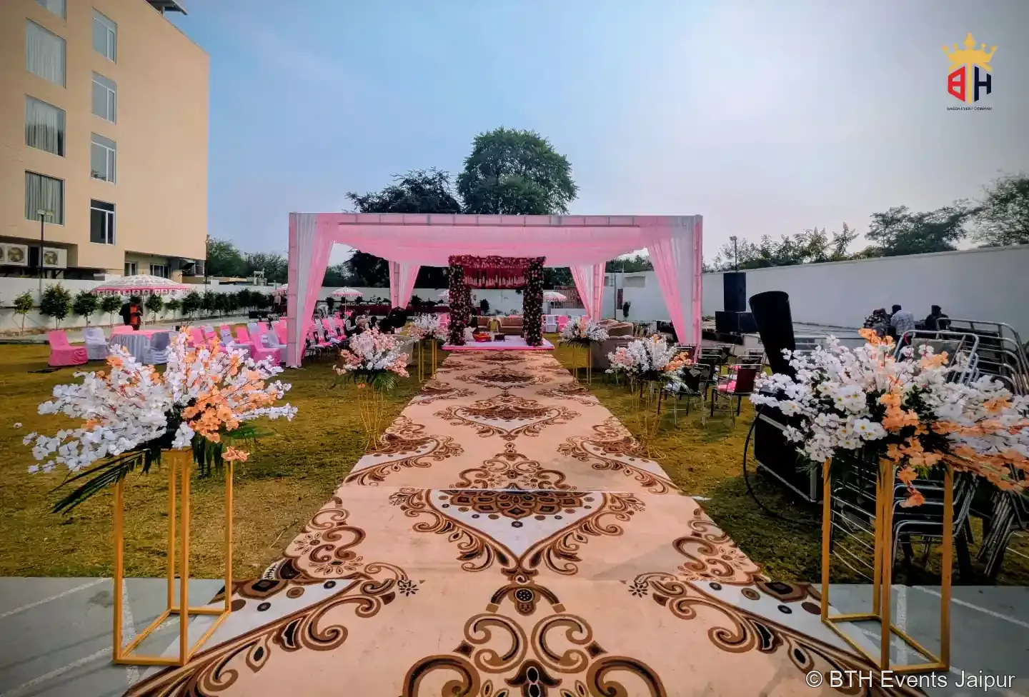 BTH Events intimate wedding setup