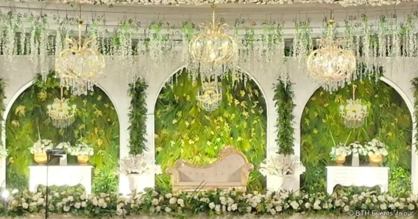BTH Events wedding stage decor