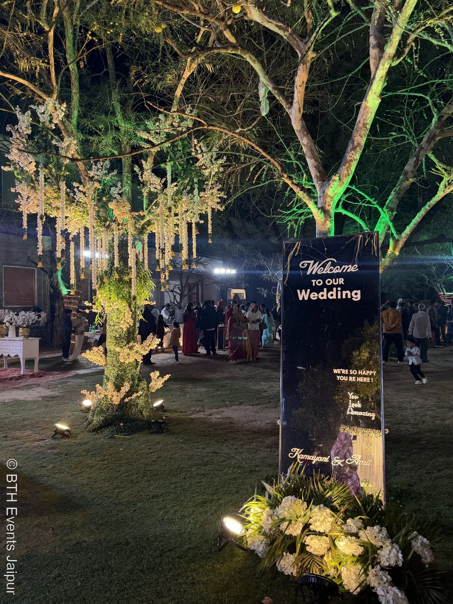BTH Events wedding setup detail