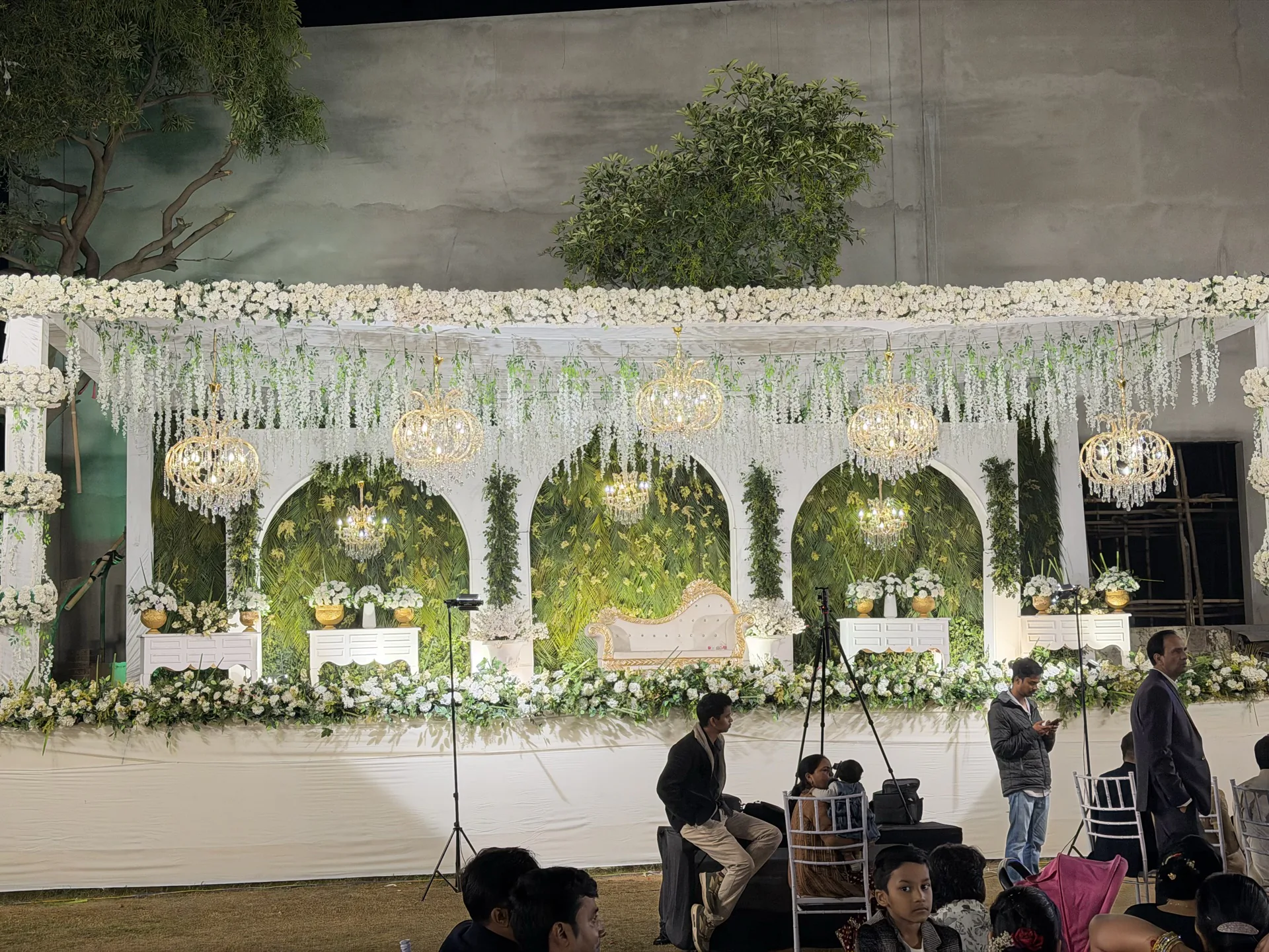 Yellow haldi setup by BTH Events