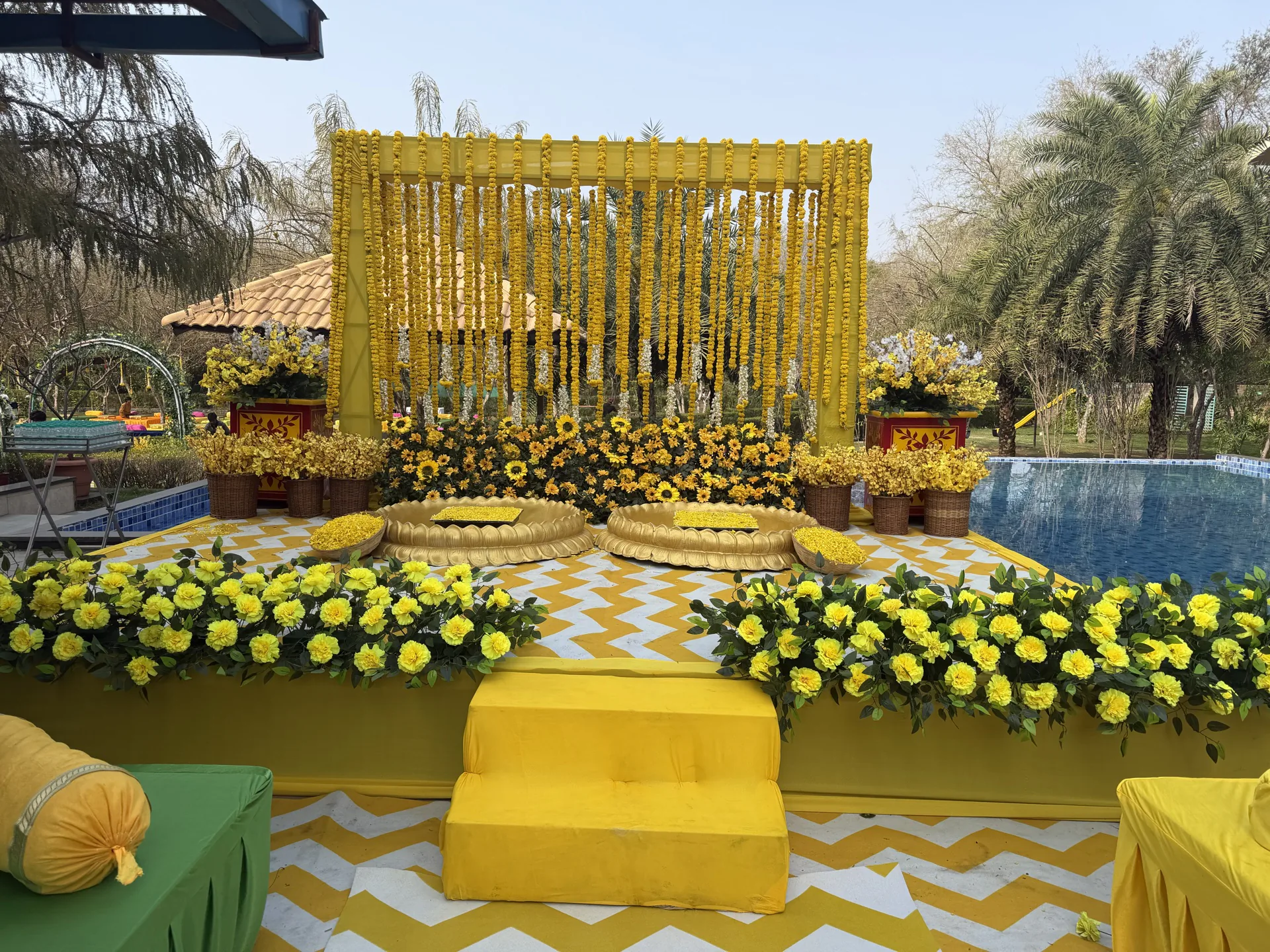 Haldi ceremony decor in Jaipur
