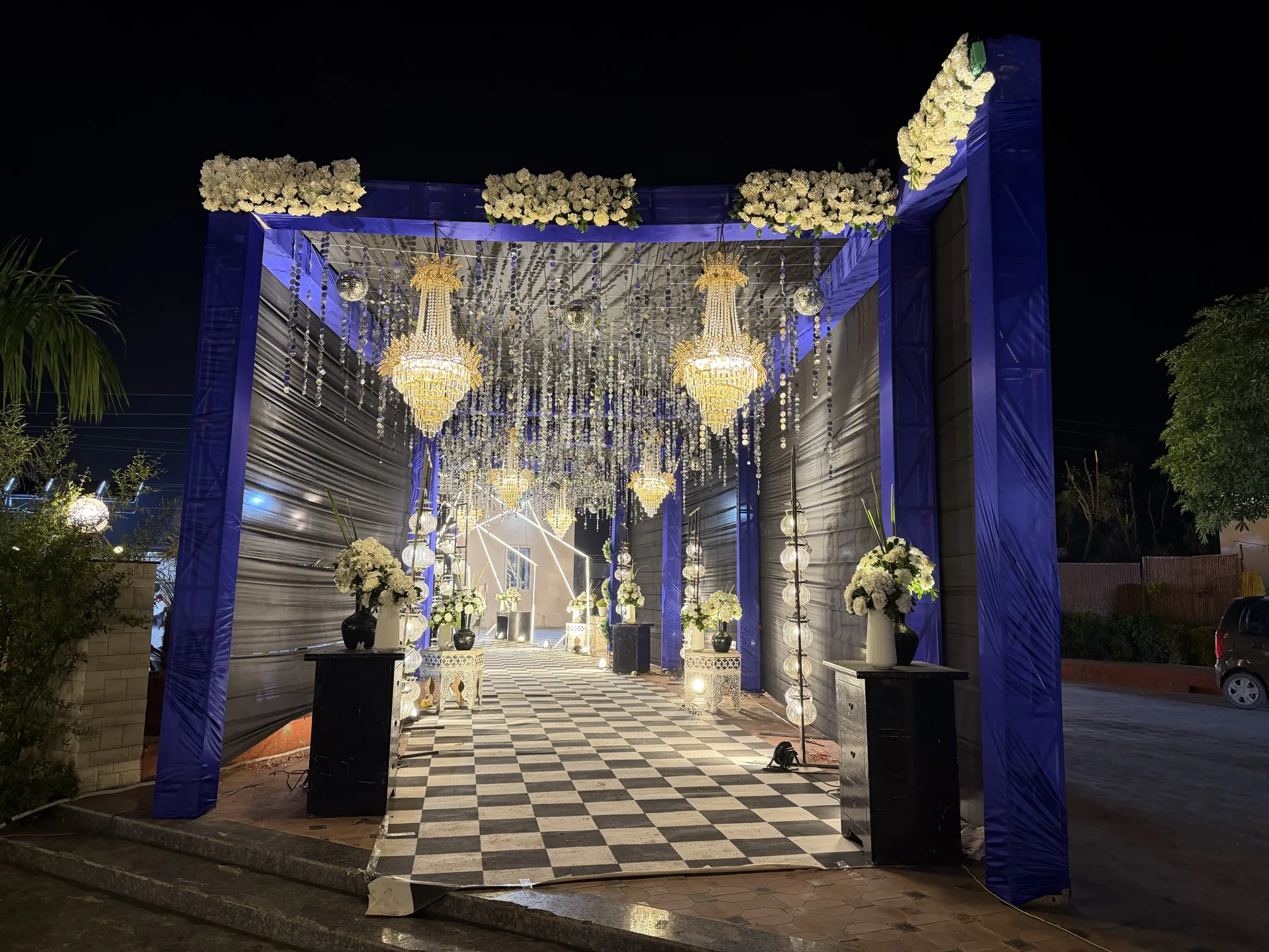 Haldi ceremony backdrop by BTH Events in Jaipur
