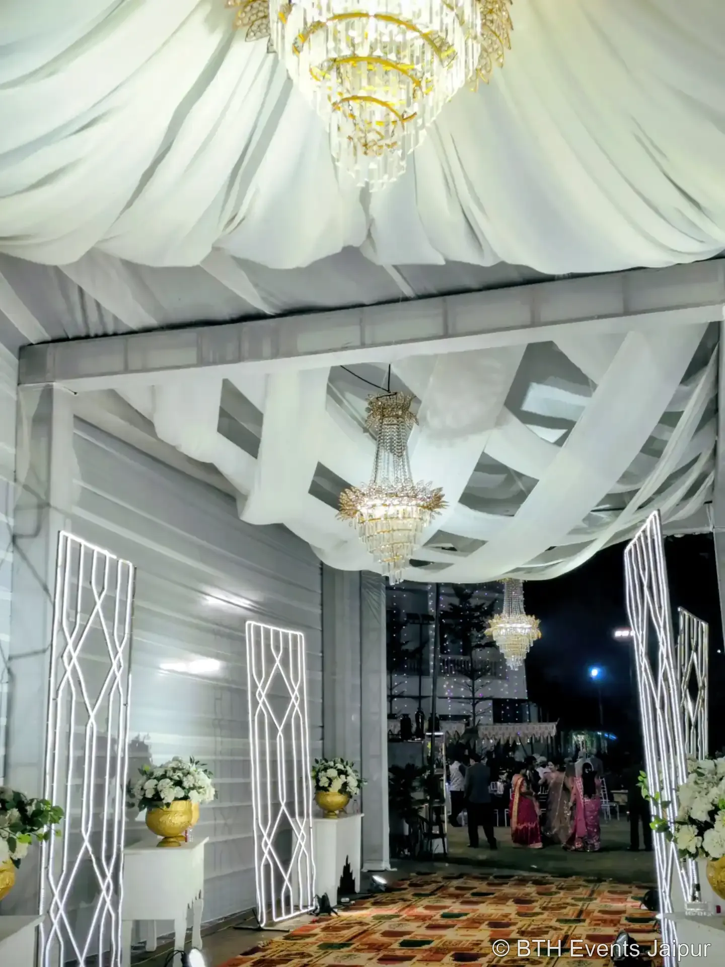 Wedding stage setup by BTH Events