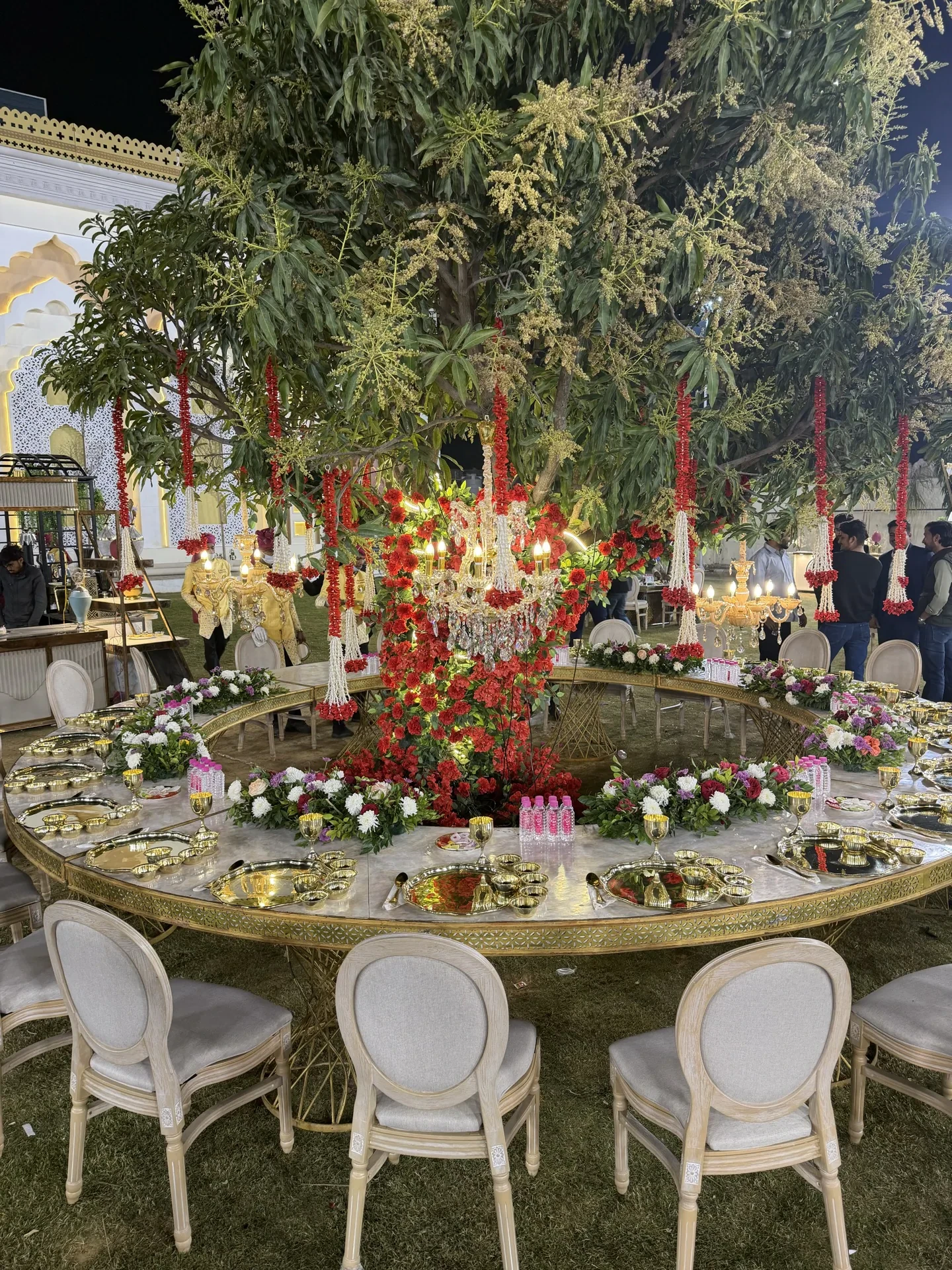 Reception stage and venue styling by BTH Events in Jaipur